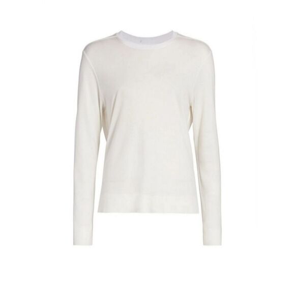 NWT Helmut Lang Extra Small Semi-Sheer Twist Open-Back Long Sleeve Jersey Top‎ - Picture 2 of 14